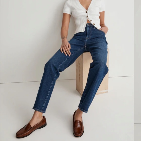 Madewell Denim - Madewell Dark Blue Straight Leg Jeans 30”